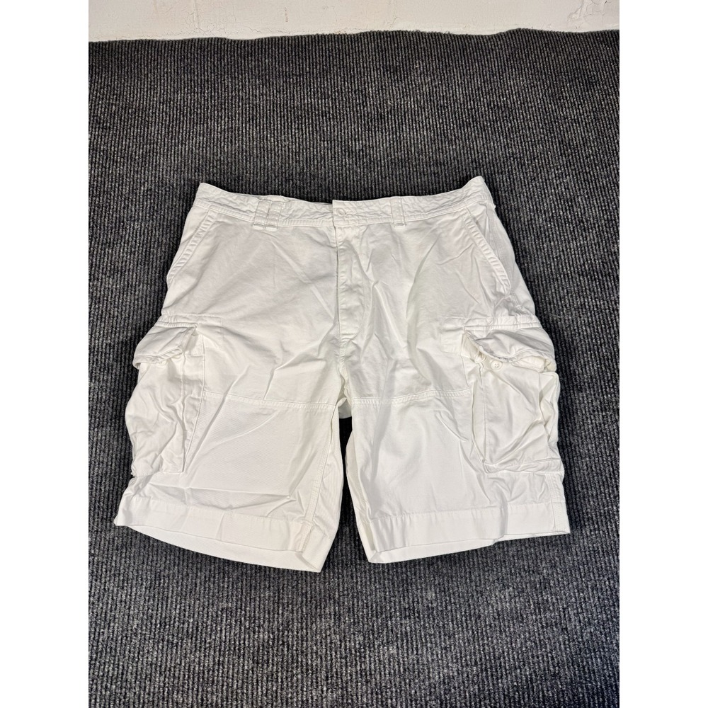 Polo Ralph Lauren Chino Cargo Shorts Size 44B 44 Big Baggy Khaki Relaxed Fit 11"